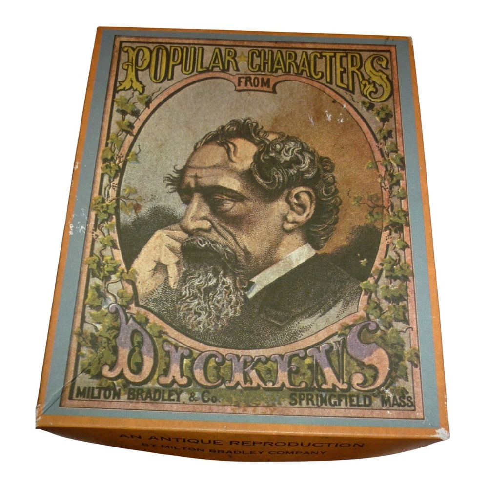 Vintage 1970 Milton Bradley Popular Characters Dickens‎ Card Game Reproduction